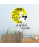 WALL IMPACT Sticker adhésif mural Stitch Ohana  55 x 67 Cm