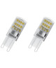 OSRAM Lot de 2 Ampoules capsule LED G9 claire 1,9 W équivalent a 20 W blanc chaud