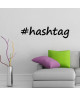 WALL IMPACT Sticker adhésif mural Hashtag  60 x 14 Cm