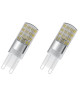 OSRAM Lot de 2 Ampoules capsule LED G9 dépolie 2,6 W équivalent a 30 W blanc chaud