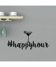 WALL IMPACT Sticker adhésif mural Happyhour  80 x 35 cm