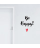 WALL IMPACT Sticker adhésif mural Be Happy  55x67cm