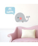 WALL IMPACT Sticker adhésif mural Be Happy  62 x 40 cm