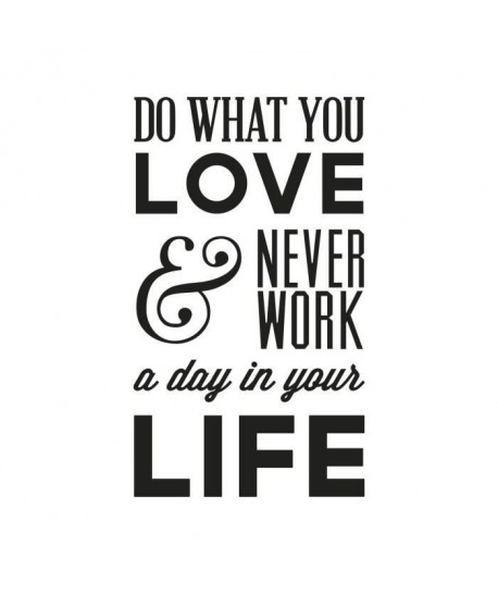 WALL IMPACT Sticker adhésif mural Do What You Love  55 x 95 cm