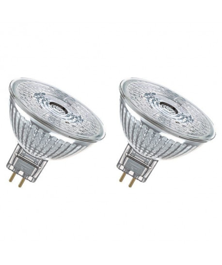 OSRAM Lot de 2 Ampoules spot LED MR16 GU5,3 2,9 W équivalent a 20 W blanc froid