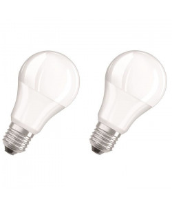 OSRAM Lot de 2 Ampoules LED Star  Duo Click Dim E27 standard 9 W équivalent a 60 W blanc chaud