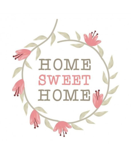 WALL IMPACT Sticker adhésif mural Home Sweet Home  40 x 44 Cm