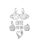 WALL IMPACT Sticker adhésif mural Coffee  40 x 62 cm