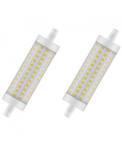 OSRAM Lot de 2 Ampoules crayon LED 118 mm R7S 15 W équivalent a 125 W blanc chaud