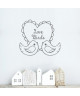 WALL IMPACT Sticker adhésif mural Love Birds  34 x 30 cm