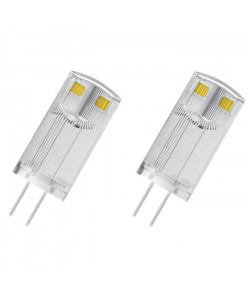 OSRAM Lot de 2 Ampoules capsule LED G4 claire 0,9 W équivalent a 10 W blanc chaud