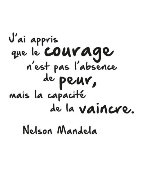 WALL IMPACT Sticker adhésif mural Courage  30x37cm