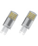 OSRAM Lot de 2 Ampoules capsule LED G9 dépolie 3,8 W équivalent a 40 W blanc chaud