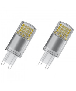 OSRAM Lot de 2 Ampoules capsule LED G9 dépolie 3,8 W équivalent a 40 W blanc chaud