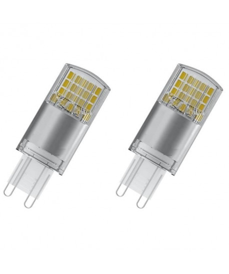 OSRAM Lot de 2 Ampoules capsule LED G9 dépolie 3,8 W équivalent a 40 W blanc chaud