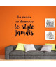 WALL IMPACT Sticker adhésif mural La Mode  33 x 35 Cm