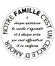 WALL IMPACT Sticker adhésif mural Notre Famille  50 x 50 cm