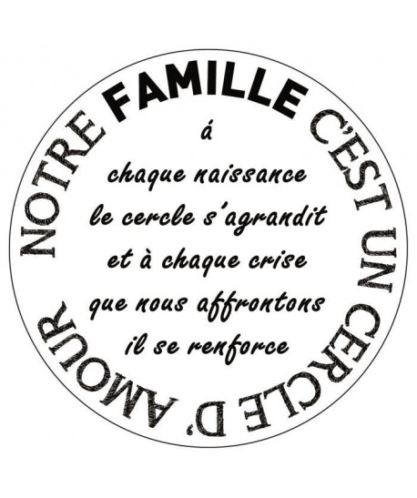 WALL IMPACT Sticker adhésif mural Notre Famille  50 x 50 cm