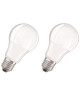 NEOLUX Lot de 2 Ampoules LED E27 standard dépolies 6 W équivalent a 40 W blanc chaud