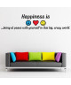 WALL IMPACT Sticker adhésif mural Happiness  80 x 18 Cm