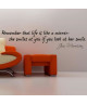 WALL IMPACT Sticker adhésif mural The Life is like a mirror  80x19cm