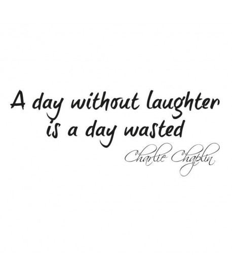 WALL IMPACT Sticker adhésif mural Laughter  85x36cm