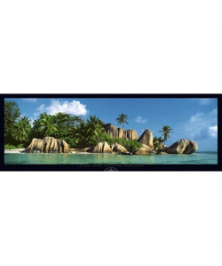 Affiche papier   La Digue Island, Seychelles   Hanel   33x95 cm