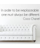 WALL IMPACT Sticker adhésif mural Coco Chanel  80 x 23 Cm