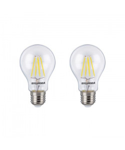 SYLVANIA Lot de 2 ampoules LED RETRO Filament A60 E27 50W