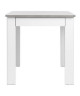 OSLO Table a manger carrée de 2 a 4 personnes style contemporain effet béton et blanc  L 80 x l 80 cm