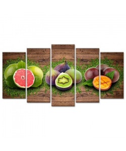 Tableau Déco Cuisine Assortiment de Fruits  150x80 cm