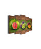 Tableau Déco Cuisine Assortiment de Fruits  150x80 cm