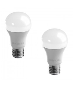 DURACELL Lot de 2 ampoules LED E27 11,6 W équivalent 75 W blanc chaud