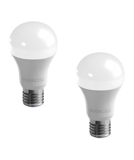 DURACELL Lot de 2 ampoules LED E27 11,6 W équivalent 75 W blanc chaud