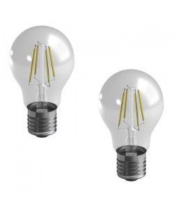 DURACELL Lot de 2 ampoules LED a filaments E27 4,3 W équivalent 40 W blanc chaud