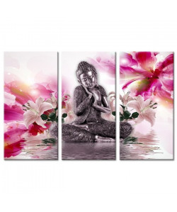 Tableau Déco Triptyque Déco Zen Bouddha  120x80 cm