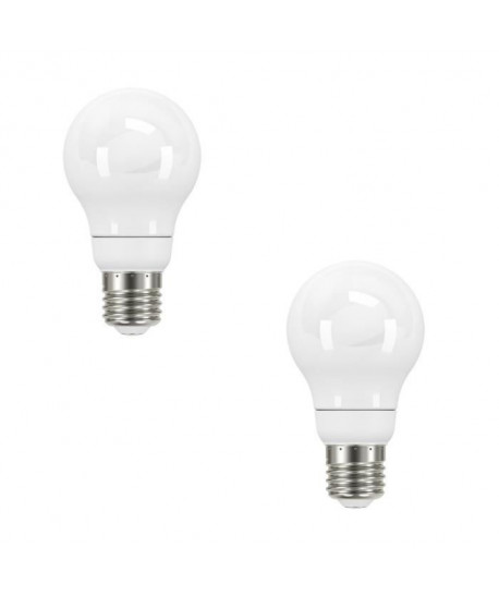 NITYAM Lot de 2 ampoules LED E27 standard globe 12 W équivalent a 75 W blanc chaud