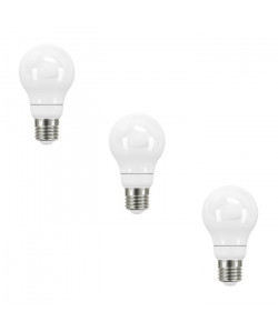 NITYAM Lot de 3 ampoules LED E27 standard globe 12 W équivalent a 75 W blanc chaud