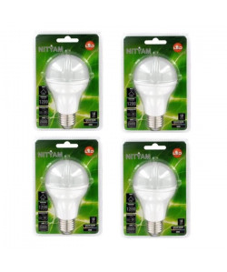 NITYAM Lot de 4 ampoules LED standard E27 15 W équivalent a 85 W