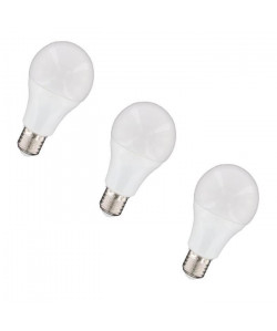 NITYAM Lot de 3 ampoules LED E27 standard globe 8 W équivalent a 60 W blanc chaud