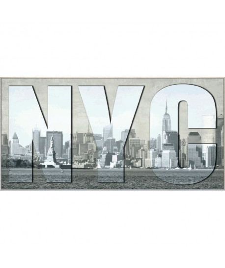 Tableau déco Affiche contrecollée 50x100  NYC collage