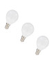 NITYAM Lot de 3 ampoules LED E14 sphérique 5 W équivalent a 35 W blanc chaud