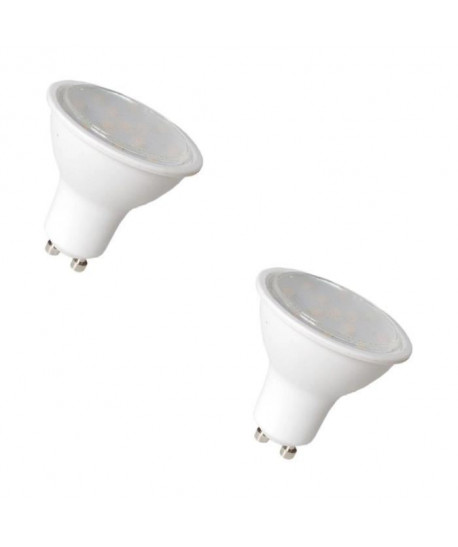 NITYAM Lot de 2 ampoules spot LED GU10 4 W équivalent a 35 W blanc chaud