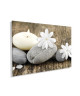 FLOWER ZEN Tableau déco Affiche contrecollée 70x100 cm creme