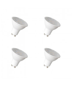 NITYAM Lot de 4 ampoules spot LED GU10 4 W équivalent a 35 W blanc chaud