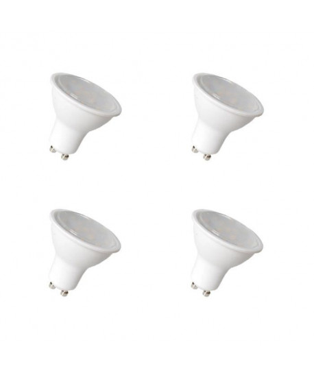 NITYAM Lot de 4 ampoules spot LED GU10 4 W équivalent a 35 W blanc chaud