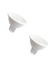 NITYAM Lot de 2 ampoules spot LED GU5.3 4 W équivalent a 35 W blanc chaud