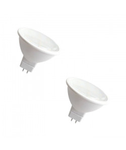 NITYAM Lot de 2 ampoules spot LED GU5.3 4 W équivalent a 35 W blanc chaud