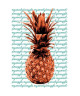 Tableau déco glossy Pineapple Orange  50 x 70 cm