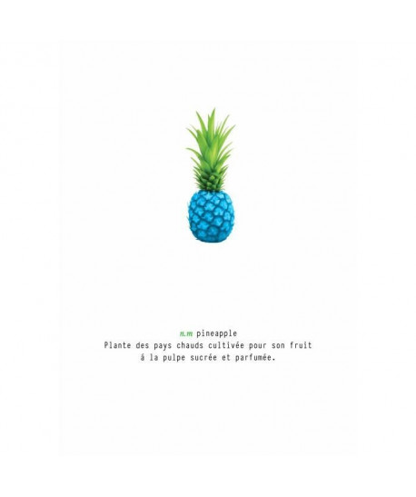 Tableau déco glossy Pineapple  50 x 70 cm